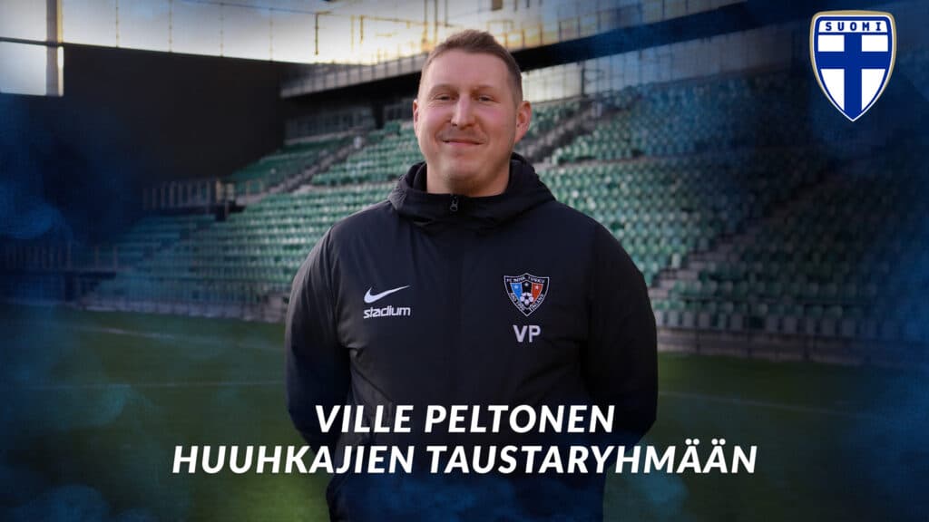 Fysioterapeutti Ville Peltonen Huuhkajien taustaryhmään